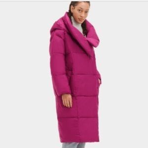 UGG Australia "Catherina" Cocoon Puffer Jacket - Wild Violet (Pink) Size M